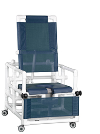 Deluxe Reclining Shower Chair Commode