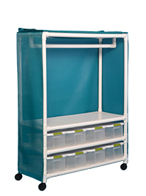 Garment Rack with Bins