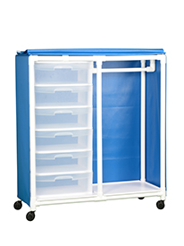 Garment Rack with Bins